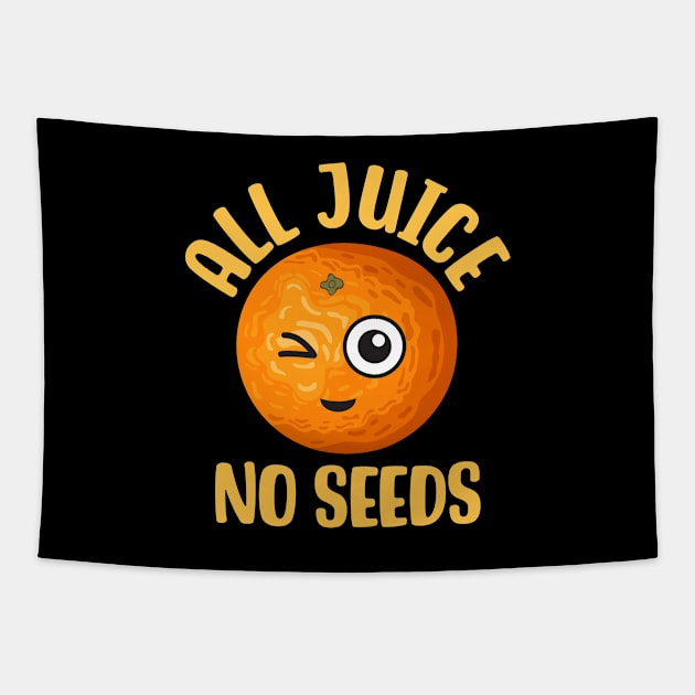 All Juice No Seeds Tapestry by maxcode