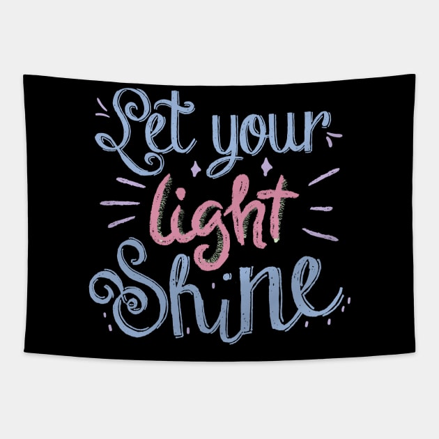 Let Your Light Shine Tapestry by Abeer Ahmad