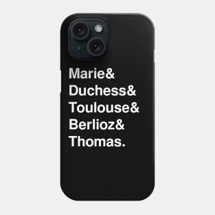 Aristocats Helvetica Phone Case