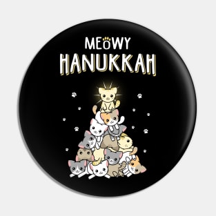 Meowy Hanukkah Pin