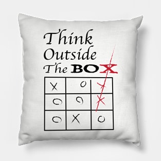 Think Outside the Box Pillow