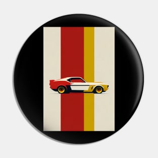 Minimalist Bauhaus Mustang Pin