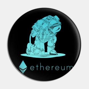 Ethereum Eth coin Crypto coin Cryptocurrency Pin