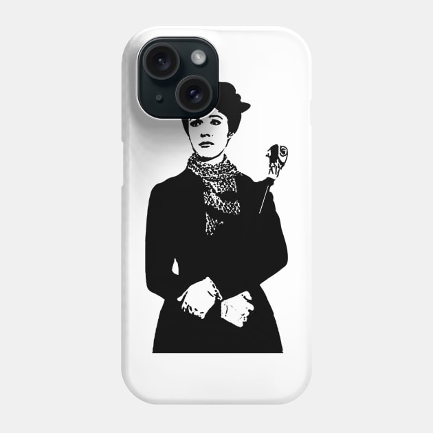 Mary Poppins Silhouette Pink Phone Case by baranskini