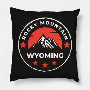 Rocky Mountain Wyoming - Travel Pillow