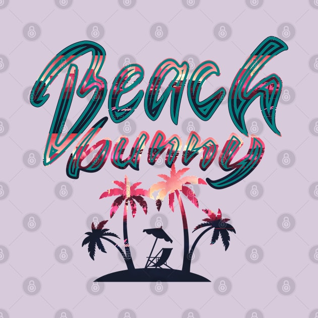 Beach Bunny by theplaidplatypusco