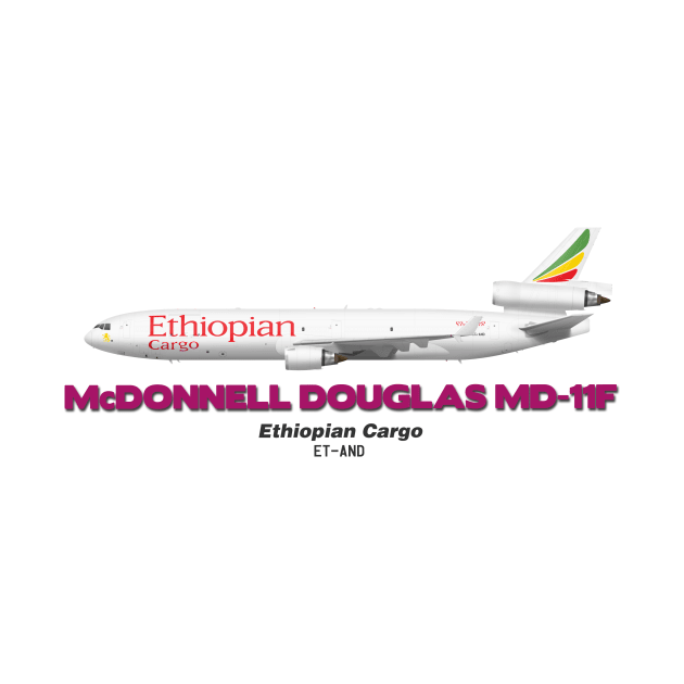 McDonnell Douglas MD-11F - Ethiopian Cargo by TheArtofFlying