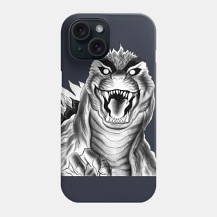 white godzilla in the mist Phone Case