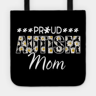 Daisy Autism Awareness Proud Autism Mom Tote