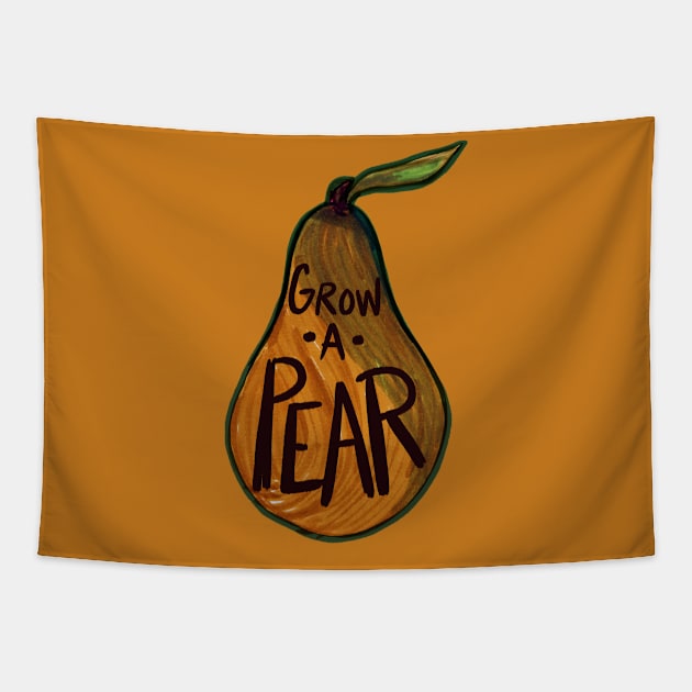 Pear humor Tapestry by bubbsnugg