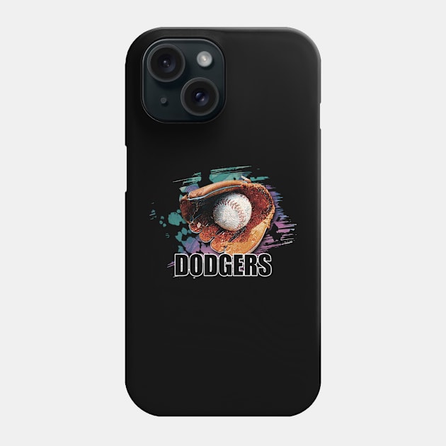 Retro Proud Team Name Dodgers Classic Style Baseball Phone Case by WholesomeFood