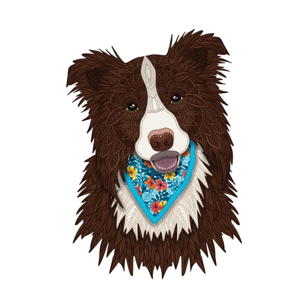 Tropical Brown Border Collie Boy by ArtLovePassion