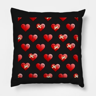 mended broken hearts Pillow