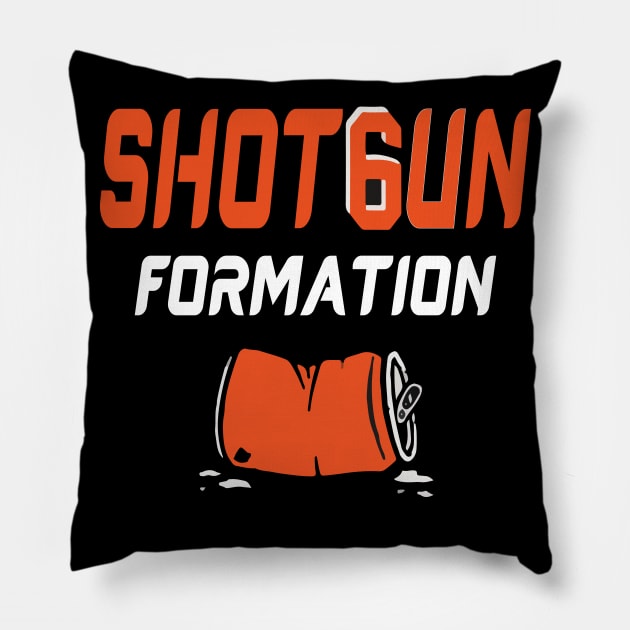 Shotgun Formation Pillow by Work Memes