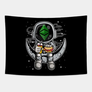 Astronaut Fastfood Ethereum Classic Crypto ETH Coin To The Moon Crypto Token Cryptocurrency Wallet Birthday Gift For Men Women Kids Tapestry