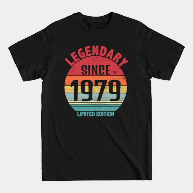 Discover Legendary since 1979 vintage, Retro 1979 gift, Born in 1979 - 1979 - T-Shirt