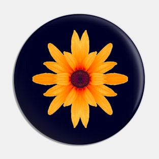 Bright Daisy (dark background) Pin