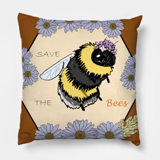 Save The Bees! Pillow