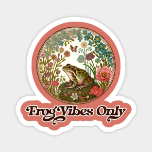 Frog Vibes Only Magnet