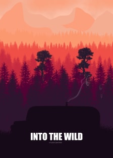 Into the Wild - Minimal Film Fanart alternative Magnet