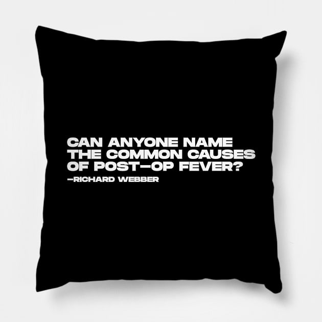 Richard Webber Quotes Pillow by BloodLine