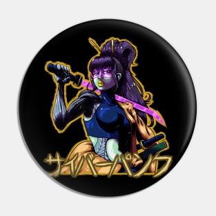 Cyberpunk X Japan: Ronin Girl Pin