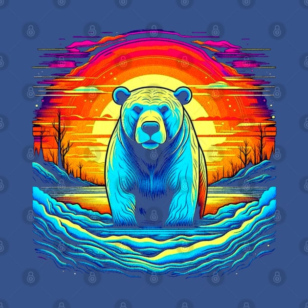 Wandering Polar Bear by vystudio