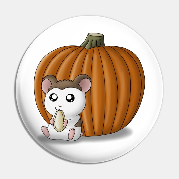 Mochi Pumpkin Seed Pin by Firestorm Fox