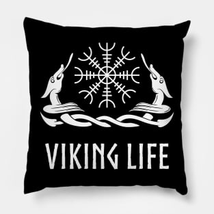 viking life nordic style Pillow