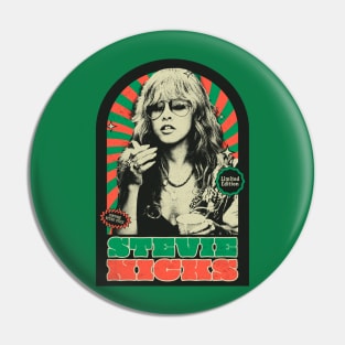 StevieNicks Queenn - LIMITED EDITION VINTAGE RETRO STYLE - POPART Pin