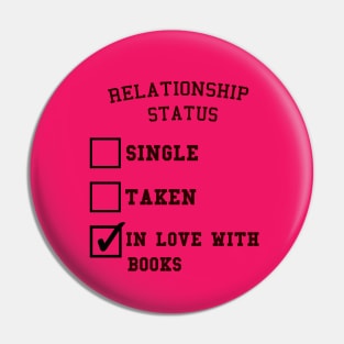 In Love With Books Pin