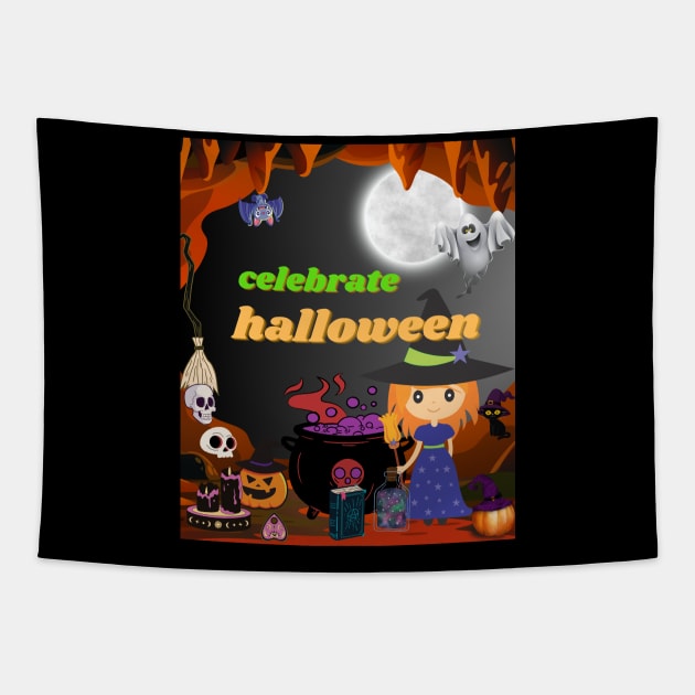 celebrate halloween Tapestry by sirazgar