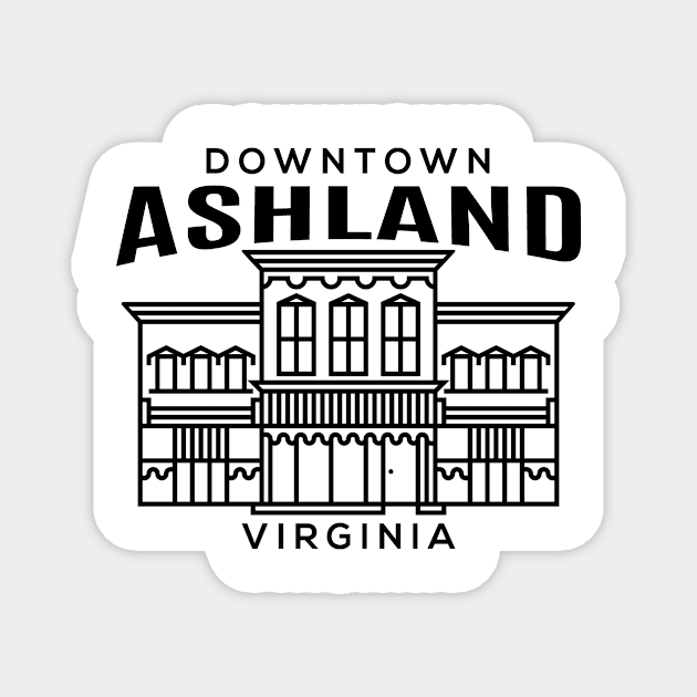 Downtown Ashland VA Magnet by HalpinDesign