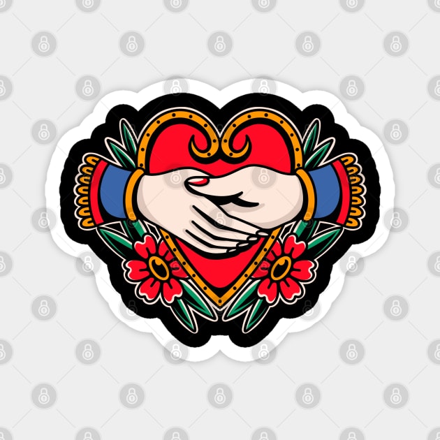 HAND LOVE Magnet by ILLUSTRA.13