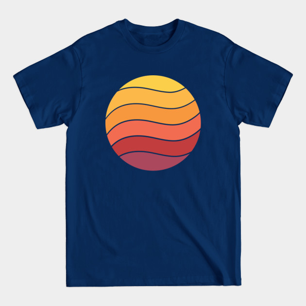 Disover Curve Retro Sunset - Retro Sunset - T-Shirt