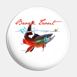 Brook Trout & May Fly II Pin