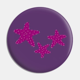 Punk Pink Starfish Pin