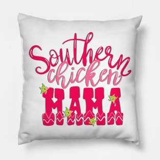 Southern Chicken Mama Funny Chicken T-shirt Pillow