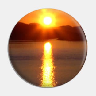 Alaska sunset Pin