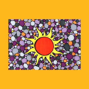 Sun with Gray and Purple background T-Shirt