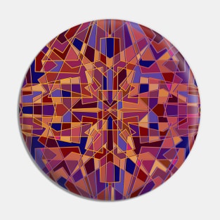 Random geometric shapes in warm color tones Pin