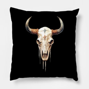 Texas Longhorn Skull Pillow