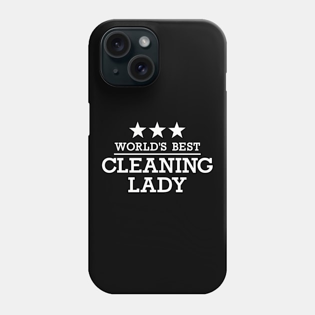 World's best Cleaning lady Phone Case by Designzz