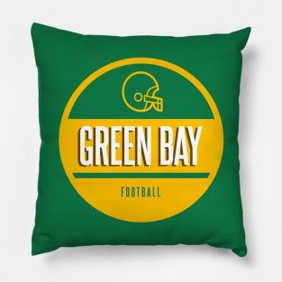 green bay retro football Pillow