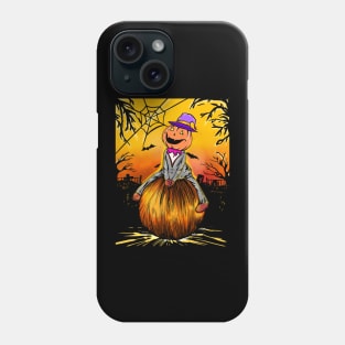 halloween man in pumpkin Phone Case