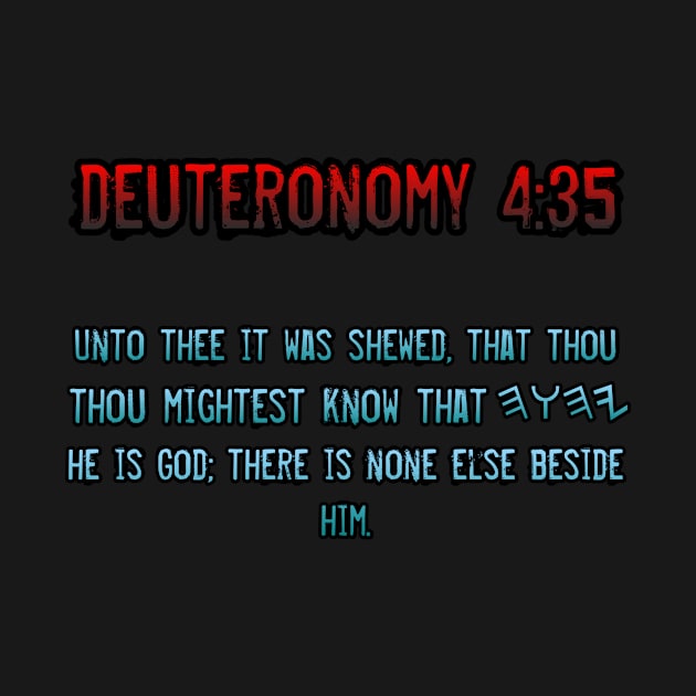 Deuteronomy 4:35 by Yachaad Yasharahla