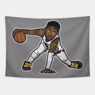 Kyrie Irving Cartoon Style Tapestry