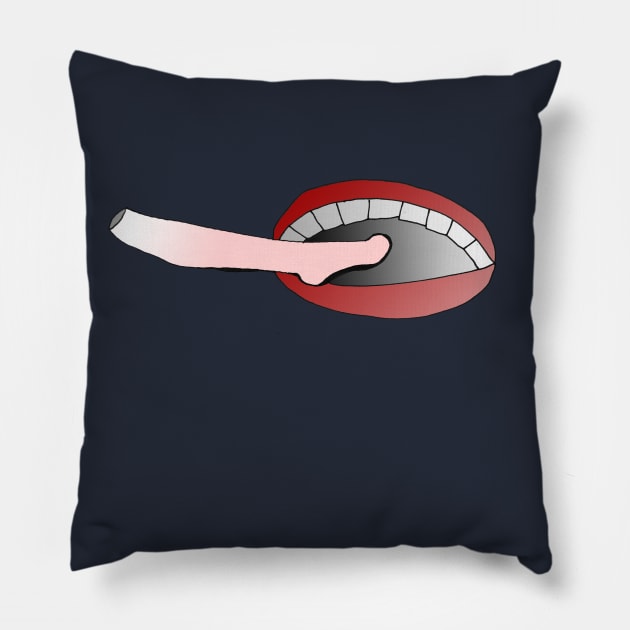 Foot in Mouth Pillow by IanWylie87