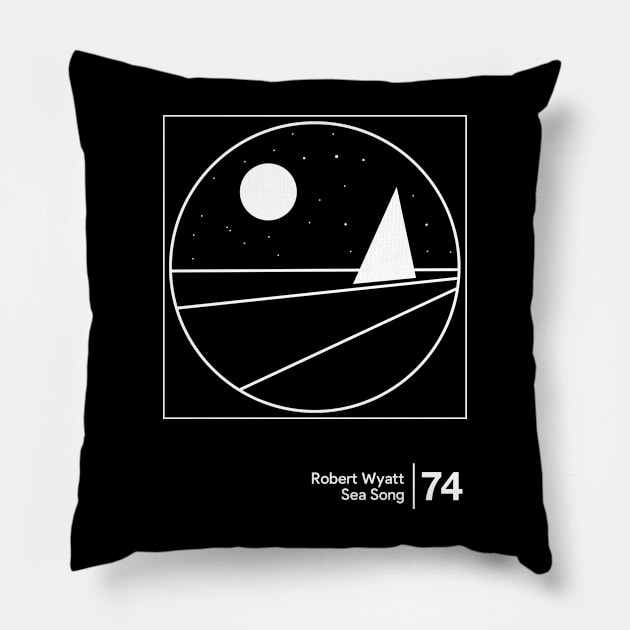 Robert Wyatt / Minimal Style Graphic Artwork Pillow by saudade