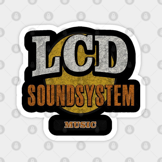 LCD Soundsystem design Magnet by Rohimydesignsoncolor